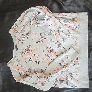 Torrid floral crew neck sweater